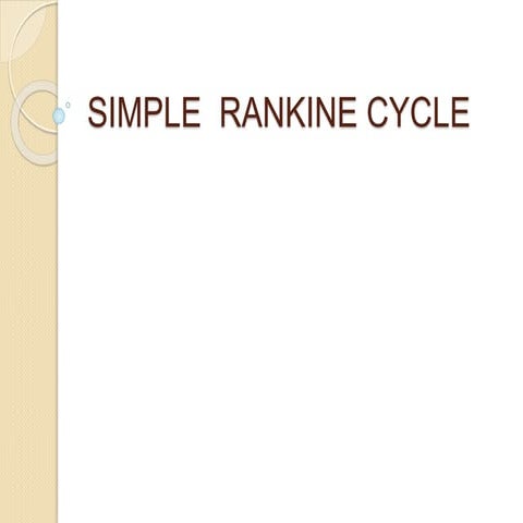 Rankine cycle