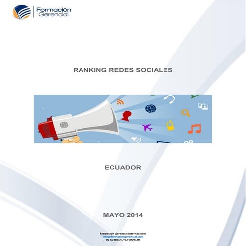 Ranking Redes Sociales Ecuador