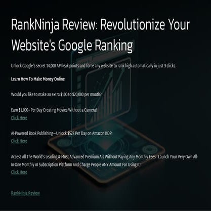 RankNinja Review Get High Website Ranks With Zero Monthly Subscriptions