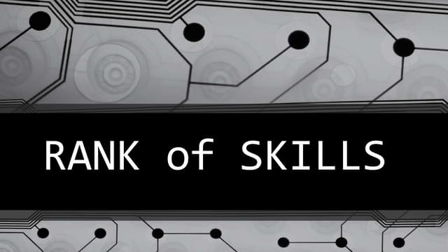Rank of skills
