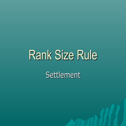 Rank size rule
