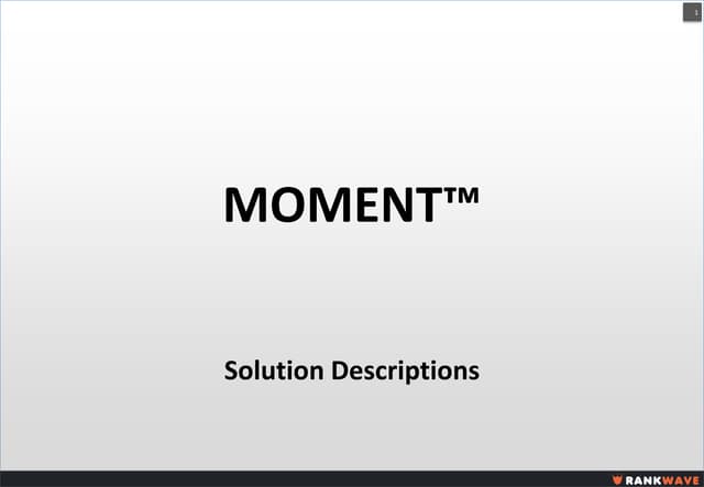 Rankwave MOMENT™ (English)