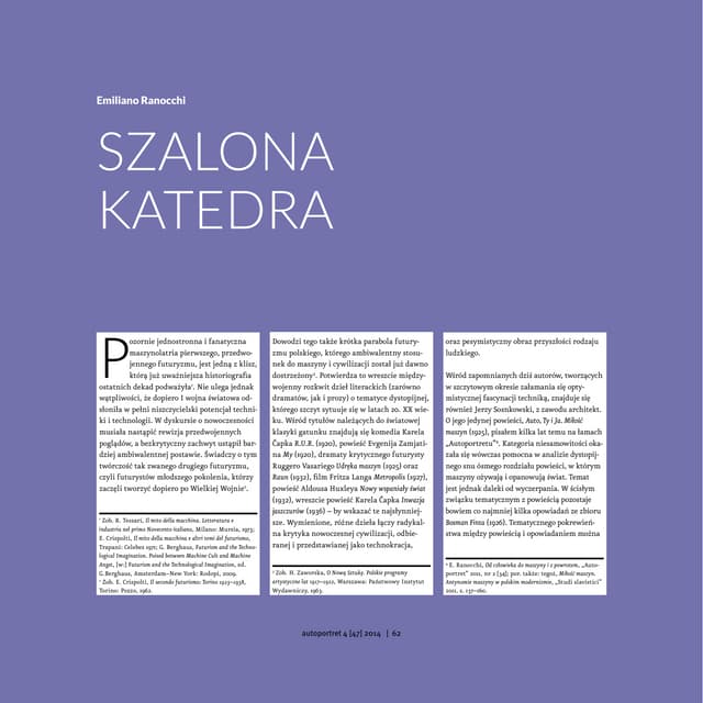 Emiliano Ranocchi, Szalona katedra