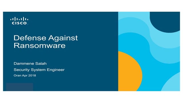 Atelier Technique CISCO ACSS 2018