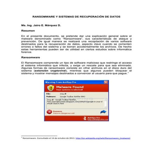 Infografía: Ransomware | PDF