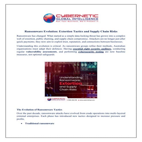 Ransomware Evolution: Extortion Tactics and Supply Chain Risks.pdf