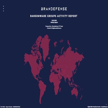 Ransomware Groups Activity Report 25.07.2022