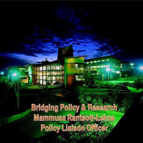 Bridging Policy & Research