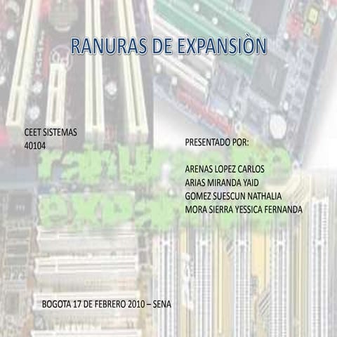 Ranuras De Expansion
