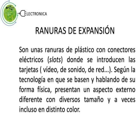 Ranuras de expansion de computadoras