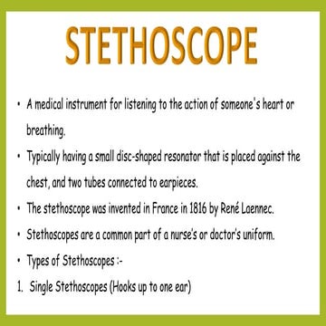STETHOSCOPE 
