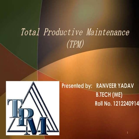 Total productive maintenance (tpm)