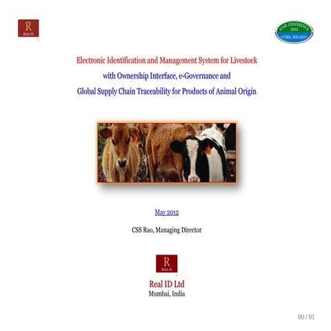 Rastreabilidade mundial - out/12