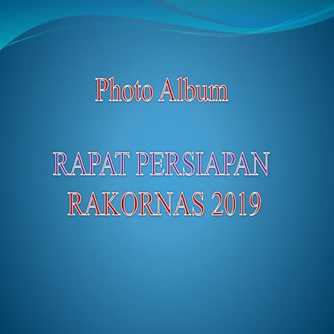 Rapat persiapan rakornas 2019