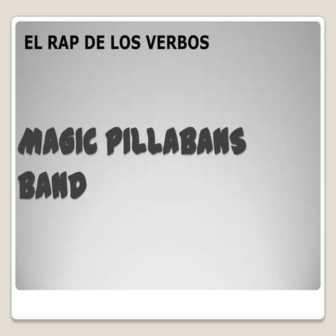 Rap dos verbos | PPTX