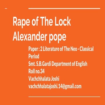 Rape of The Lock.pptx