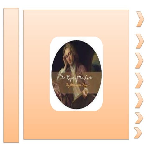 Rape of the lock a mock heroic epic poem