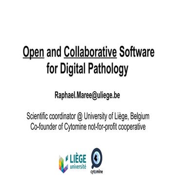 Open and Collaborative Software for Digital Pathology 
