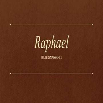 Raphael power point presentation