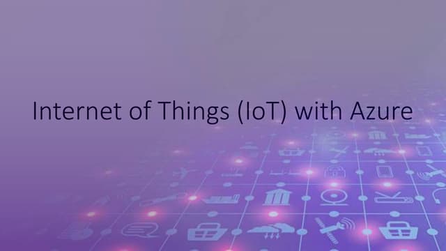 Rapholo- IoT with Azure             .pptx