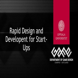 Rapid Design and Developent for Sta...