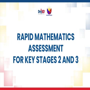 Comprehensive Rapid Mathematics Assessment for Key Stages 2 and 3 | PDF
