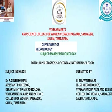 Rapid diagnosis of contamination in sea foods.pptx