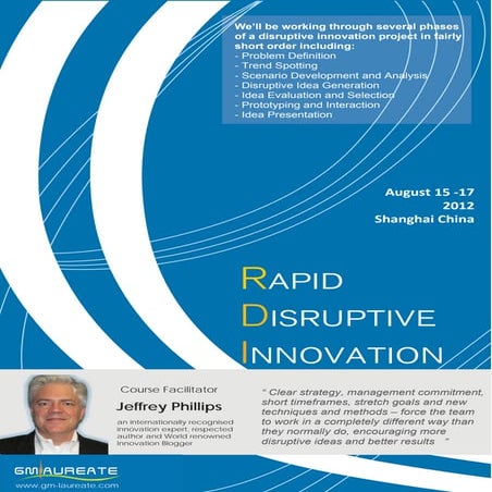 Rapid disruptive innovation