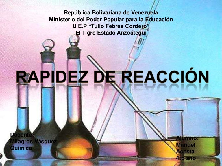 Em Que Consiste A Rapidez De Uma Reação Quimica