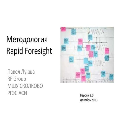 П.Лукша - Методология Rapid foresight