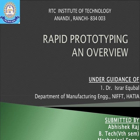 Rapid prototyping seminar