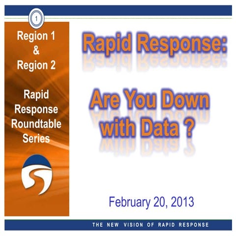 Rapid Response - Are you down with data?