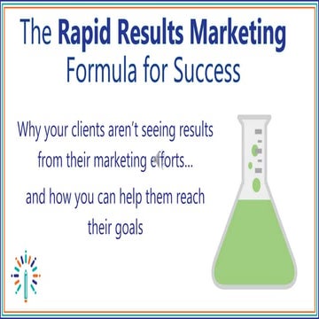 The Rapid Results Marketing Formula for Success