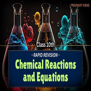 Rapid Revision - Chemical Reaction and Equations (Prashant Kirad).pdf