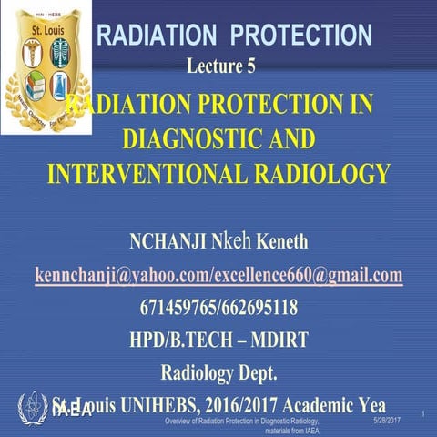 Radiation Protection in Diagnostic and Interventional Radiology, MDIRT Nchanj...