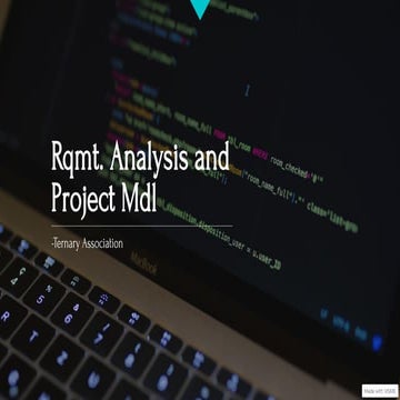 Requirement Analysis of an Online Job portal