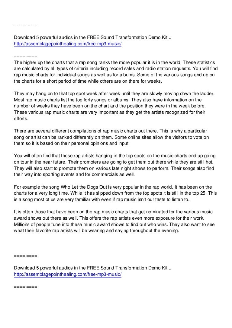 Rap Music Charts rap music charts