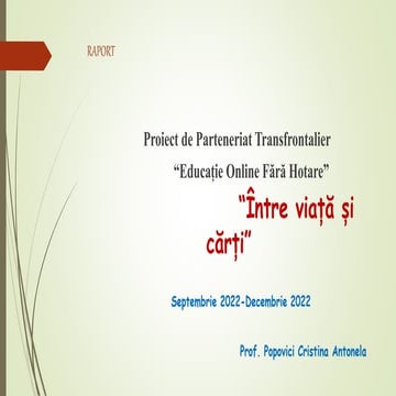 Prezentare proiect | PPT