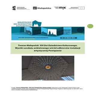 XIII Małopolskie Dni Dziedzictwa Ku...