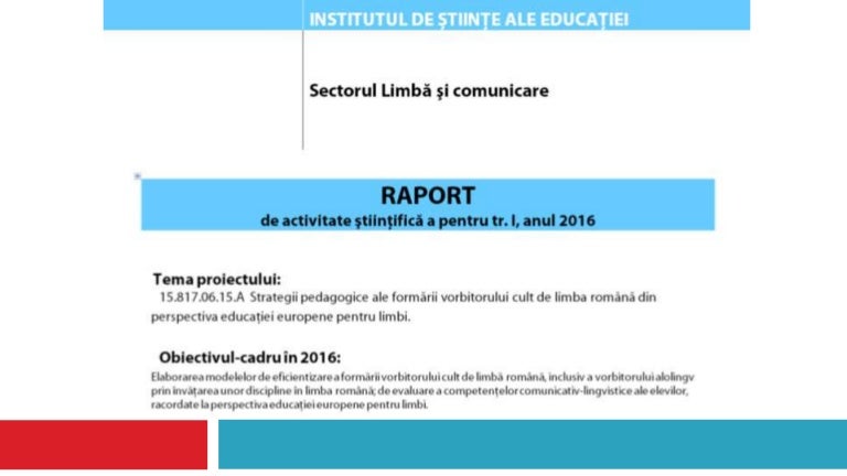 Raport De Acticitate 2016 Sector
