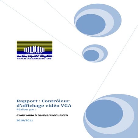 Design of VGA Controller using VHDL for LCD Display using FPGA | PDF