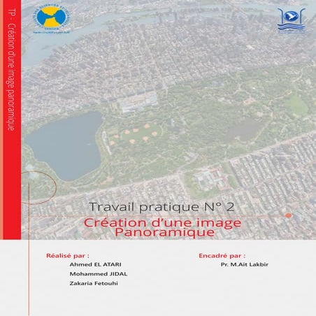 Rapport - Création d'une image panoramique