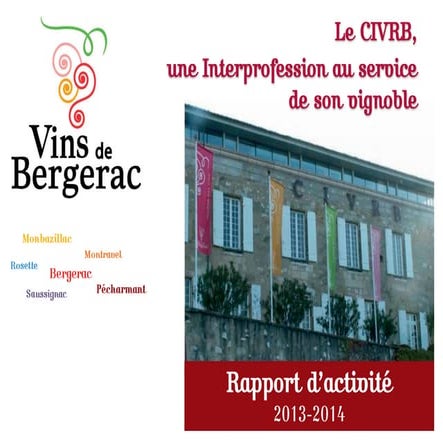 CIVRB - Rapport d'activité 2013-2014