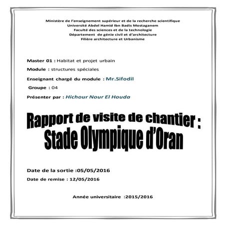 Rapport visite de-chantier