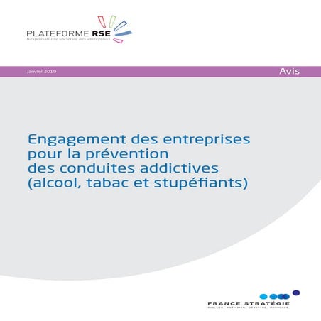 Engagement des entreprises pour la prévention des conduites addictives ...
