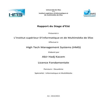 Rapport stage