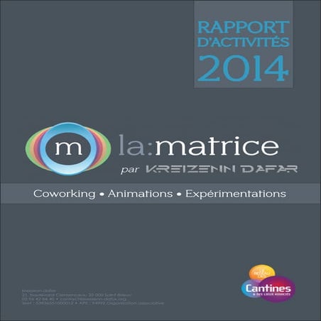 Rapport activités kreizenn_dafar_2014