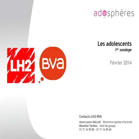 Rapport adosphe¦çres   sondage sur les ad