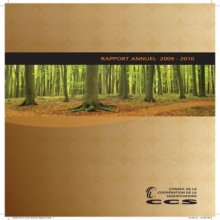 Rapport annuel 2009 2010