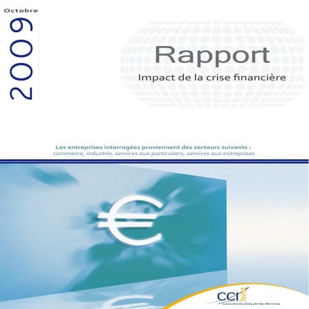 Rapport Cci - Impact de la crise financière